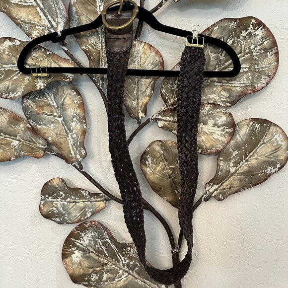 2-Belt Bundle | Braided Belts | Size Medium | NWOT | Gold Buckle - Picture 5 of 5